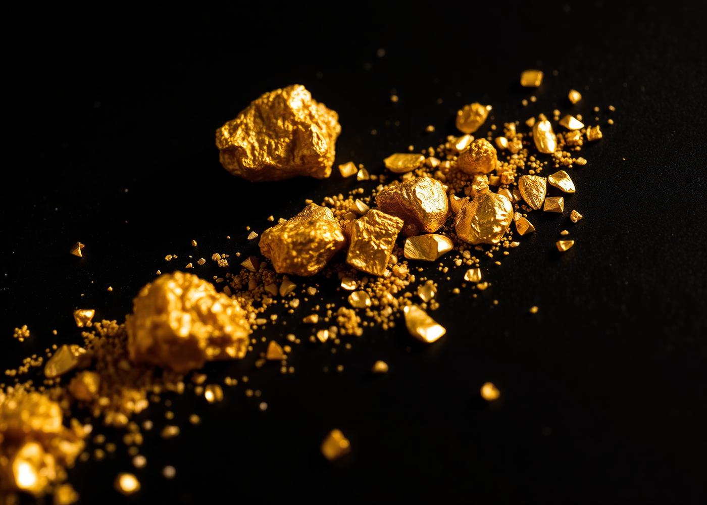Raw gold